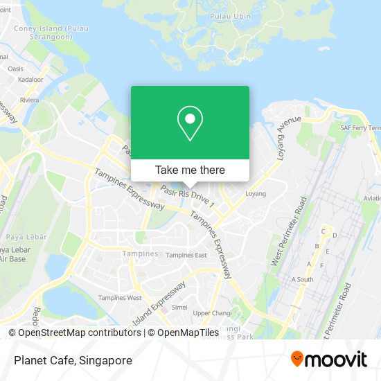 Planet Cafe map