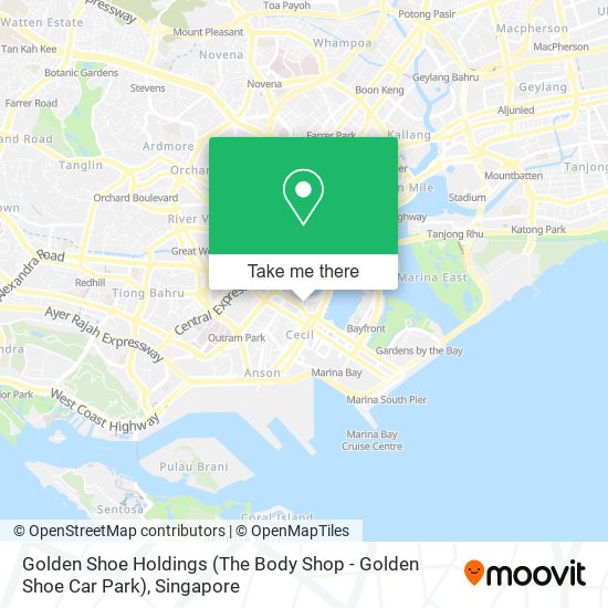 Golden Shoe Holdings (The Body Shop - Golden Shoe Car Park) map