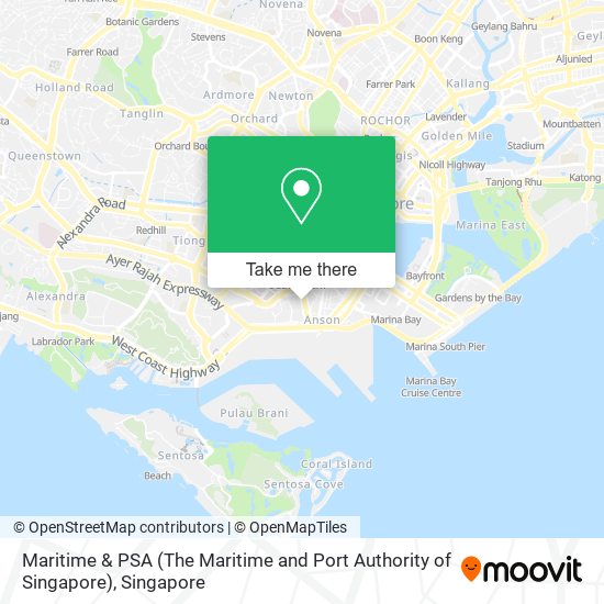 Maritime & PSA (The Maritime and Port Authority of Singapore)地图