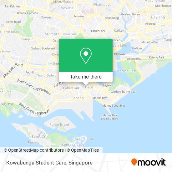 Kowabunga Student Care map