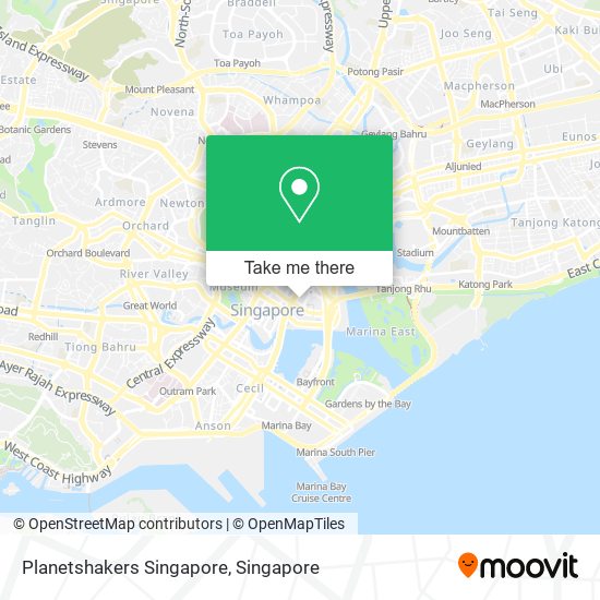 Planetshakers Singapore map