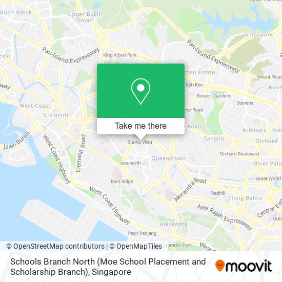 Schools Branch North (Moe School Placement and Scholarship Branch) map
