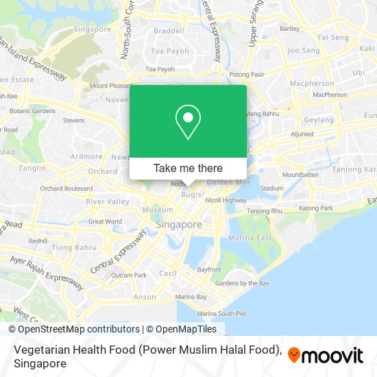 Vegetarian Health Food (Power Muslim Halal Food) map