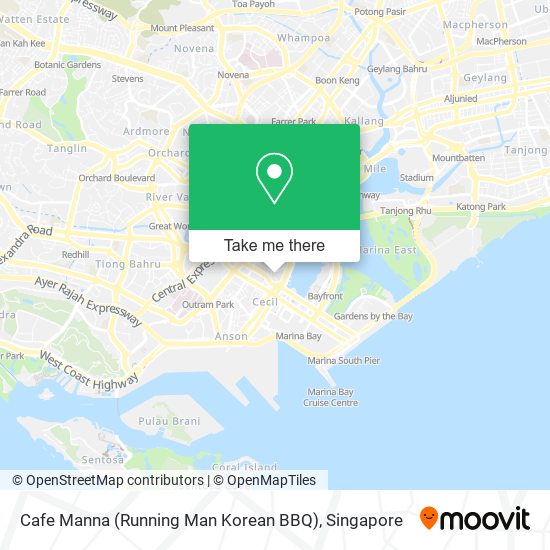 Cafe Manna (Running Man Korean BBQ) map