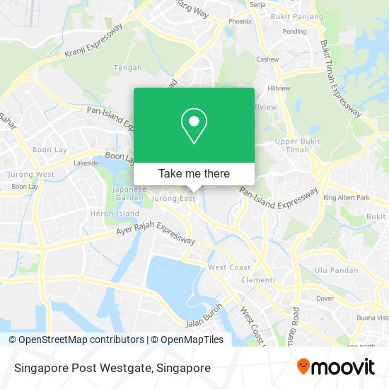 Singapore Post Westgate map