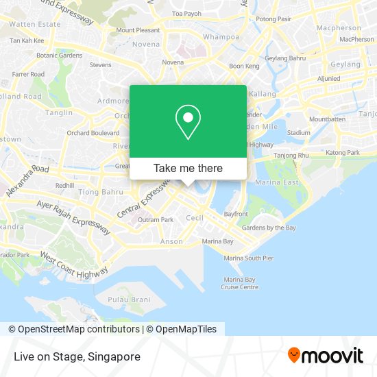 Live on Stage map