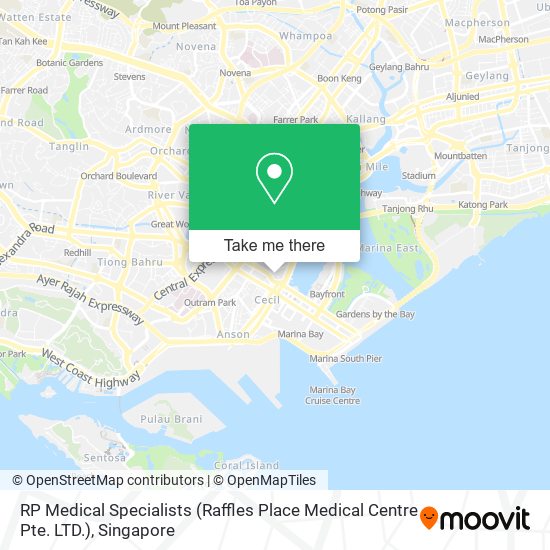 RP Medical Specialists (Raffles Place Medical Centre Pte. LTD.) map
