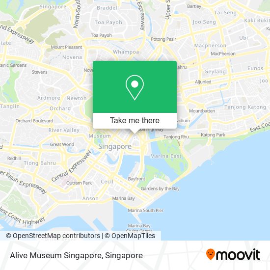 Alive Museum Singapore map
