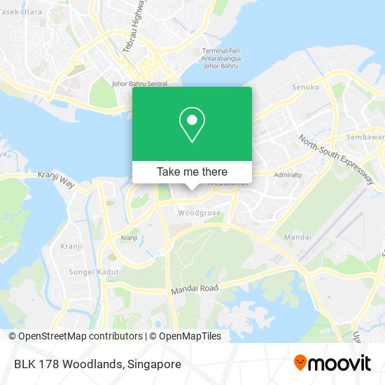 BLK 178 Woodlands地图