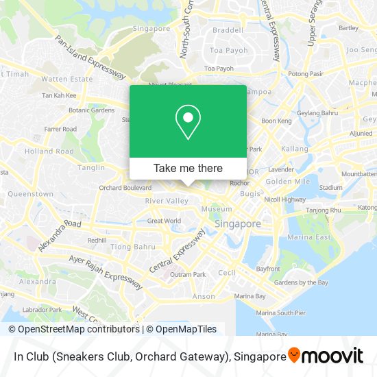 In Club (Sneakers Club, Orchard Gateway)地图