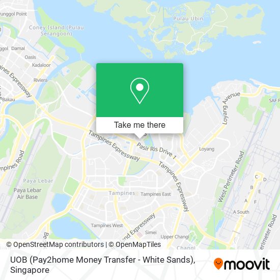 UOB (Pay2home Money Transfer - White Sands) map