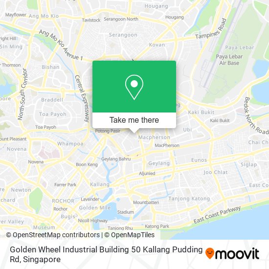 Golden Wheel Industrial Building 50 Kallang Pudding Rd地图