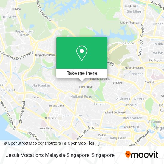 Jesuit Vocations Malaysia-Singapore map