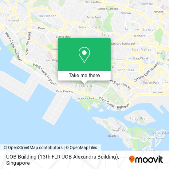UOB Building (13th FLR UOB Alexandra Building) map