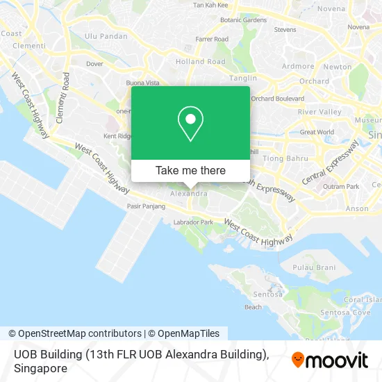 UOB Building (13th FLR UOB Alexandra Building) map