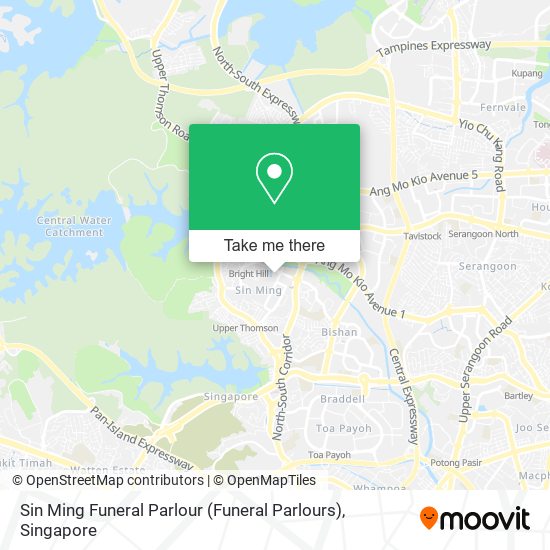 Sin Ming Funeral Parlour (Funeral Parlours) map