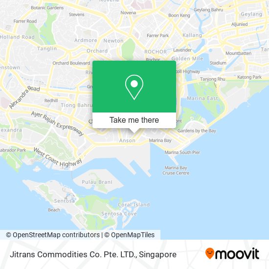 Jitrans Commodities Co. Pte. LTD. map