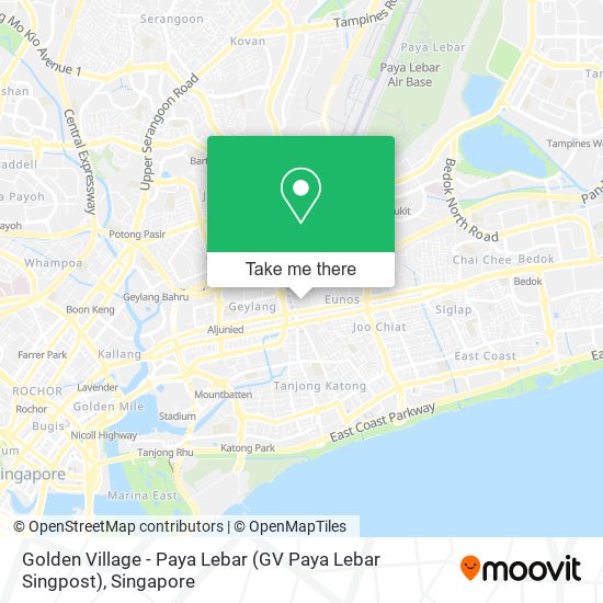 Golden Village - Paya Lebar (GV Paya Lebar Singpost) map