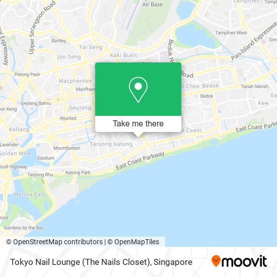 Tokyo Nail Lounge (The Nails Closet) map