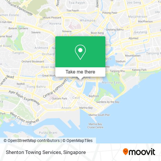 Shenton Towing Services map