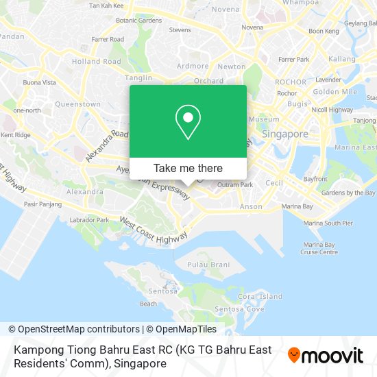 Kampong Tiong Bahru East RC (KG TG Bahru East Residents' Comm) map