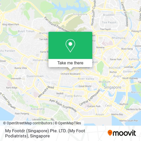 My Footdr (Singapore) Pte. LTD. (My Foot Podiatrists) map