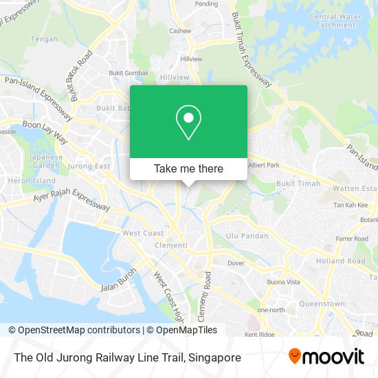 The Old Jurong Railway Line Trail map