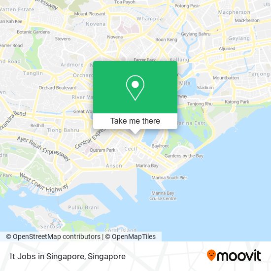 It Jobs in Singapore map