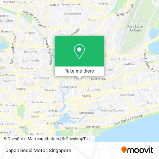 Japan Seoul Motor map