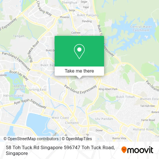 58 Toh Tuck Rd
Singapore 596747 Toh Tuck Road地图