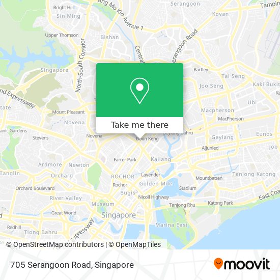 705 Serangoon Road地图