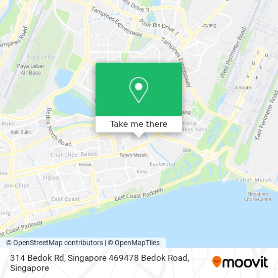 314 Bedok Rd, Singapore 469478 Bedok Road地图