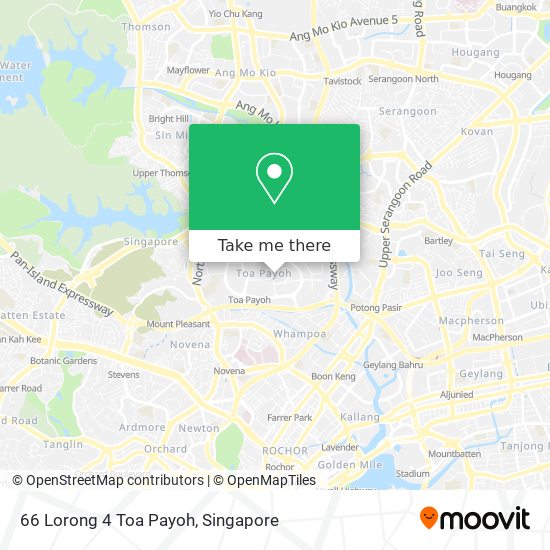 66 Lorong 4 Toa Payoh map