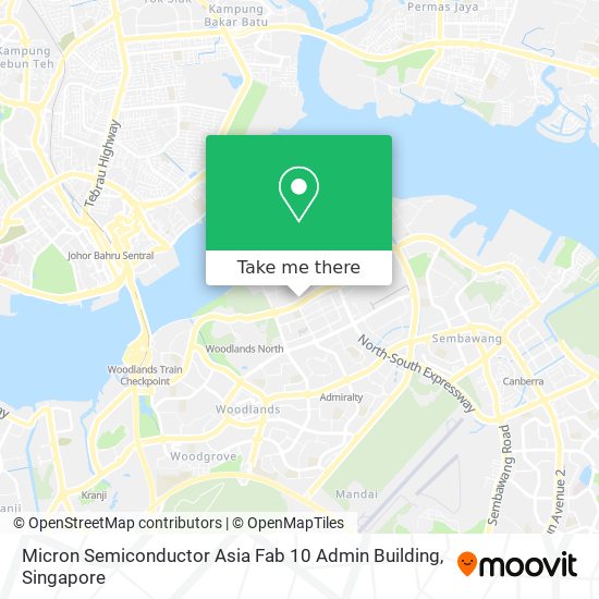 Micron Semiconductor Asia Fab 10 Admin Building map