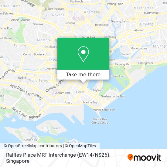 Raffles Place MRT Interchange (EW14 / NS26) map