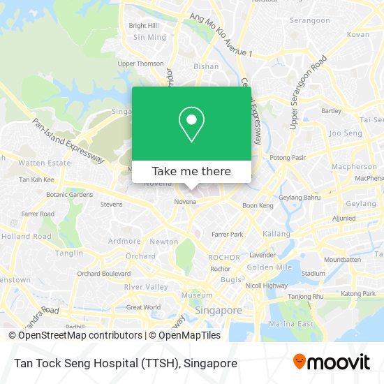 How to get to Tan Tock Seng Hospital (TTSH) in Singapore by Metro or Bus?