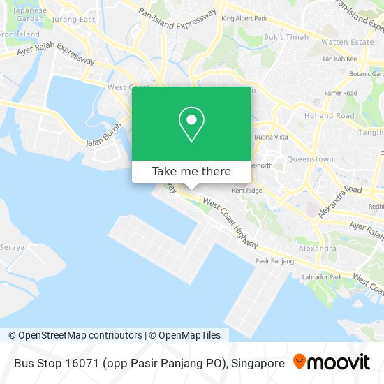 Bus Stop 16071 (opp Pasir Panjang PO) map