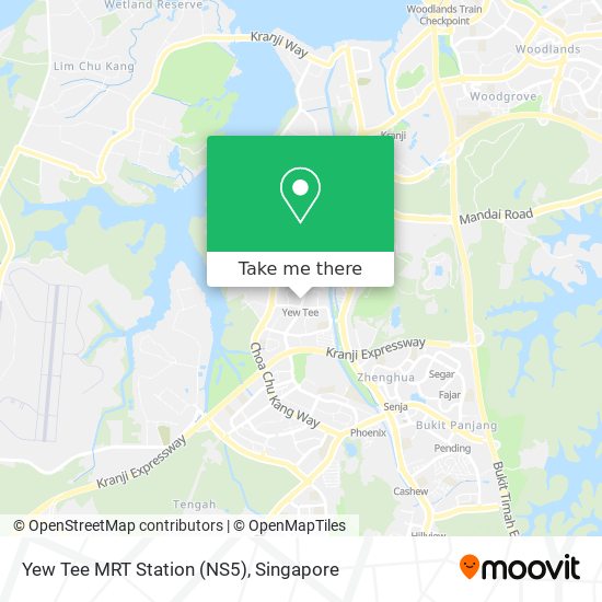 Yew Tee MRT Station (NS5) map
