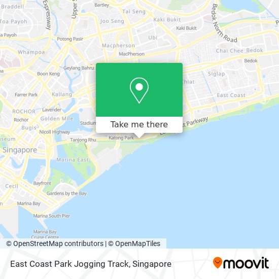 East Coast Park Jogging Track map