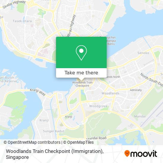Woodlands Train Checkpoint (Immigration) map
