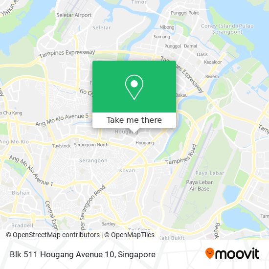 Blk 511 Hougang Avenue 10 map