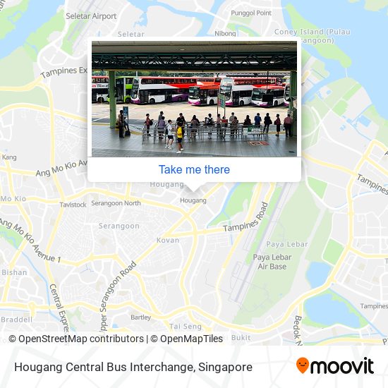 Hougang Central Bus Interchange map