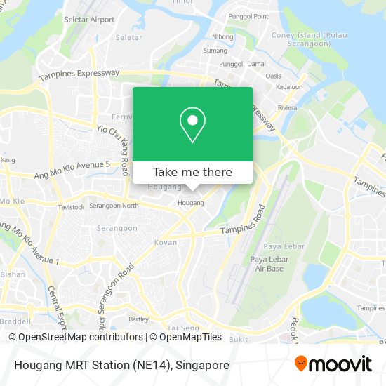 Hougang MRT Station (NE14) map