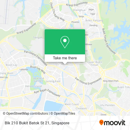 Blk 210 Bukit Batok St 21 map