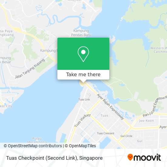 Tuas Checkpoint (Second Link) map