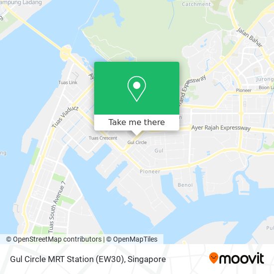 Gul Circle MRT Station (EW30) map