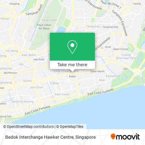 Bedok Interchange Hawker Centre map