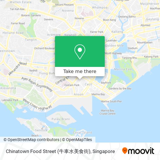 Chinatown Food Street (牛車水美食街)地图