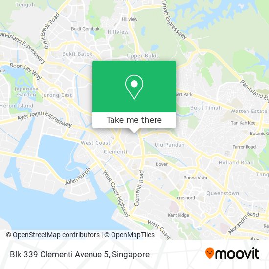 Blk 339 Clementi Avenue 5 map