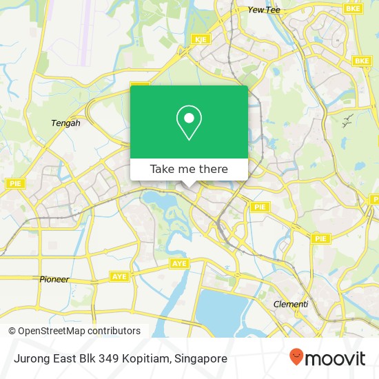 Jurong East Blk 349 Kopitiam map